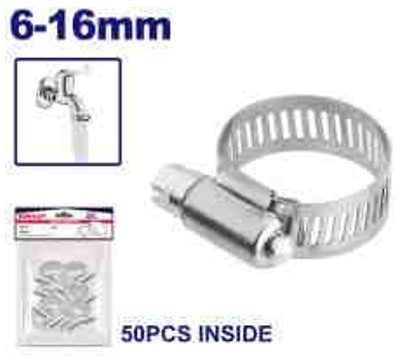 American Type Hose Clamp 6–16mm 8mm Band Stainless/Carbon Steel
